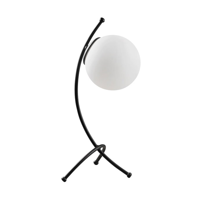 Opviq Yay - 5011 Lámpara de mesa con tapa de cristal negra